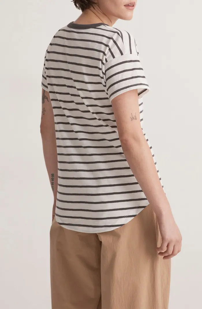 Darville Stripe Whisper Cotton Crewneck T-Shirt | Nordstrom