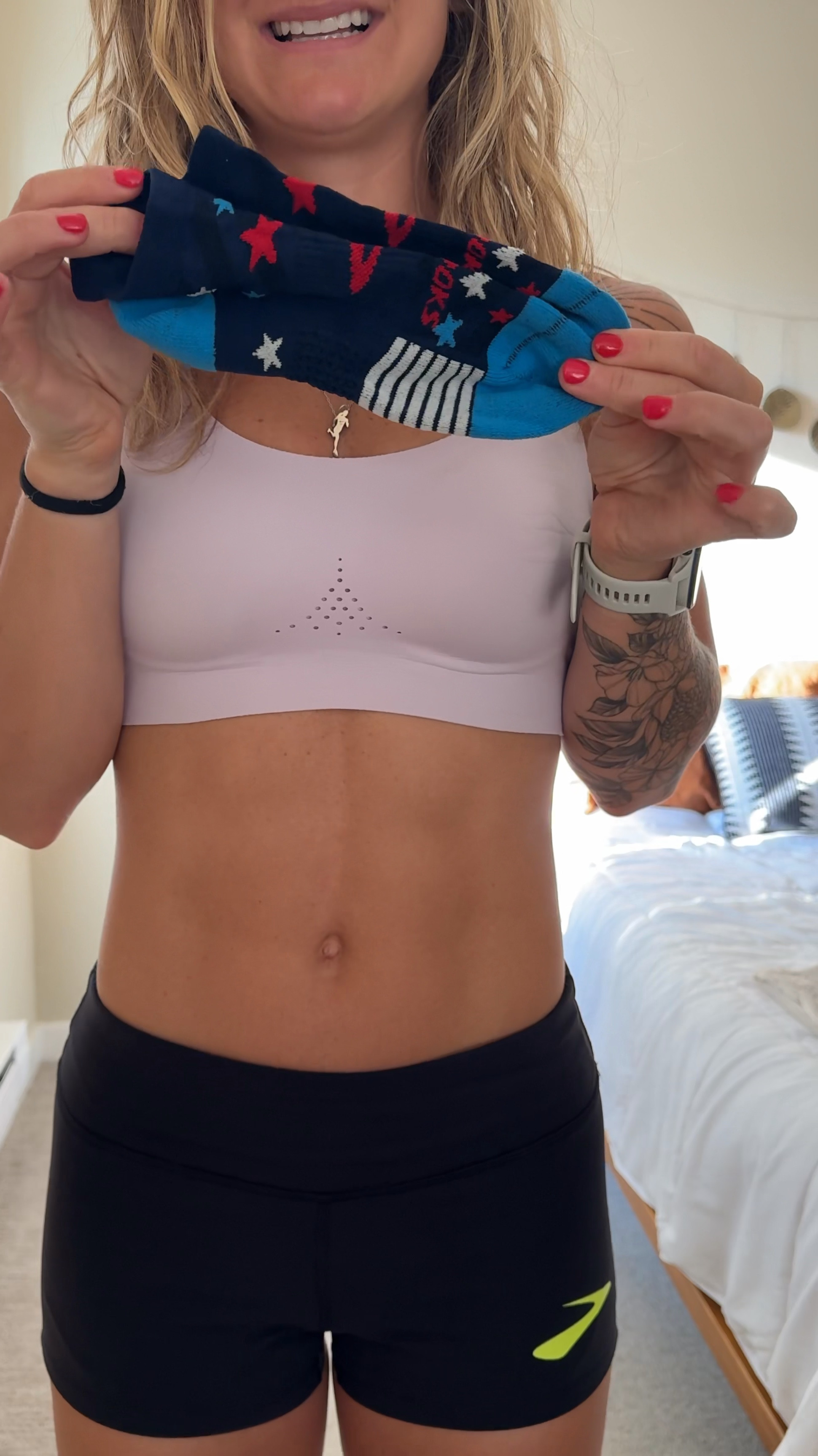 USA socks! 🇺🇸 Part of the Brooks limited edition “Run USA Collection” 