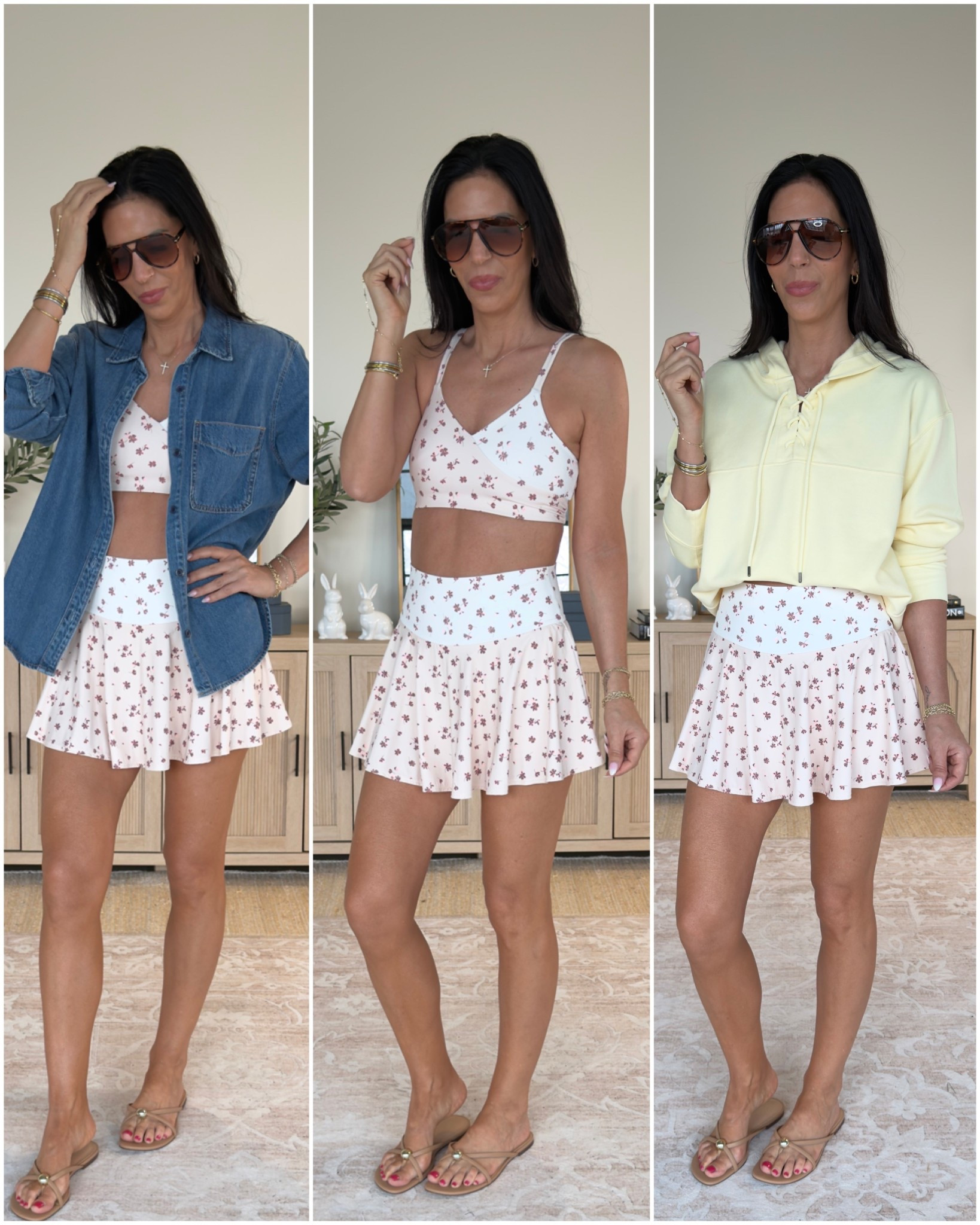 @Target   has officially nailed their spring looks for chic, comfortable, and affordable 
Small in matching top and shorts - sold separately 
Sweatshirt - small 
#ltku
#LTKootd #LTKOver40 #LTKSpringSale