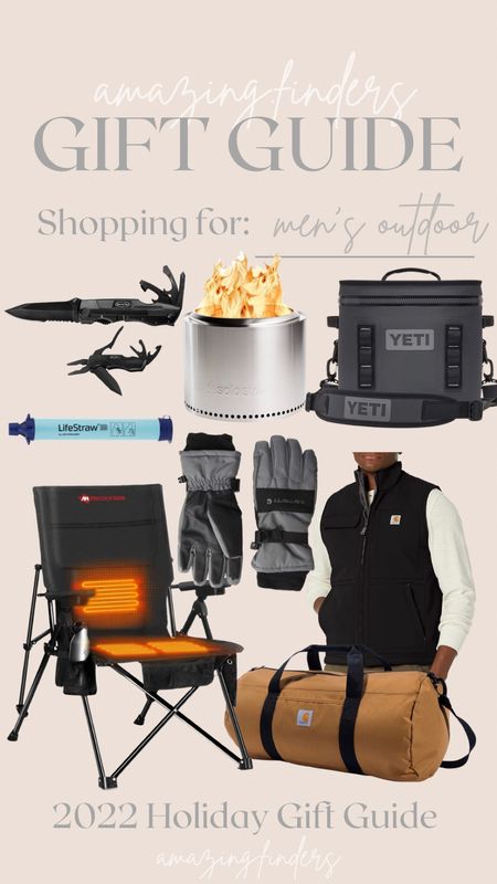 Amazon gift guide. Mens gift guide. Amazon mens gifts.  Outdoor gifts. Outdoor mens gifts. Outdoor fire pit.  Yeti cooler. Mens vest. Outdoor chairs. Tailgate chair. Mens Christmas gifts. Mens holiday gifts  

Follow my shop @amazingfinders on the @shop.LTK app to shop this post and get my exclusive app-only content!

#liketkit #LTKfamily #LTKSeasonal #LTKHoliday
@shop.ltk
https://liketk.it/3TjMb