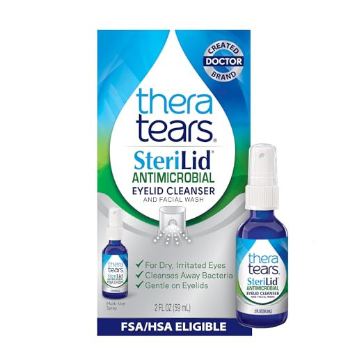 TheraTears SteriLid Antimicrobial Eyelid Cleanser and Face Wash, for Eye Care, 2 Fl Oz | Amazon (US)