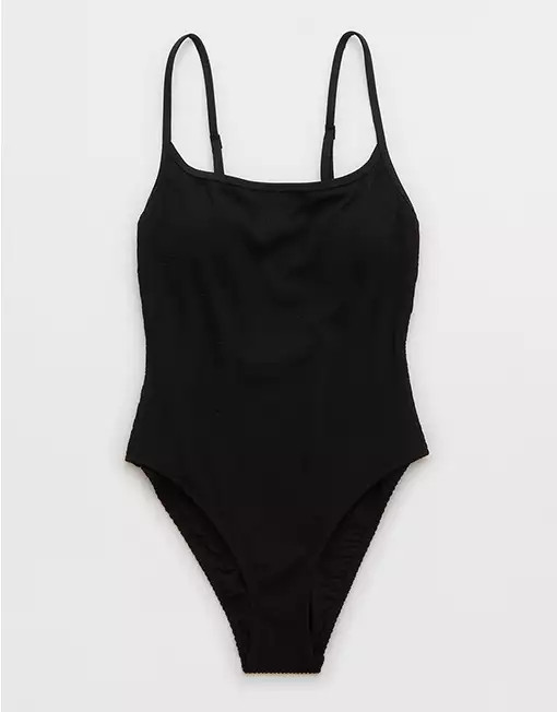 Aerie Crinkle Scoop One Piece Swimsuit | Aerie