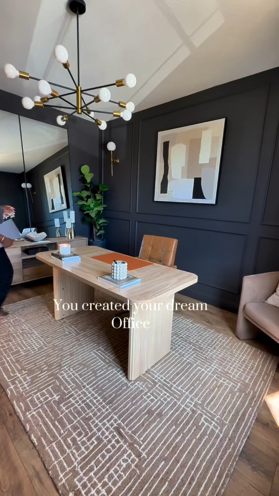 Created my dream office 🥰🥰 

Still can’t get over how it turned out 

Comment shop for office links 

#homemaker #homemaking #homedesign #homedesign #neutraldecor #homesweethome #homesweethome #officedesign #officetransformation #homestyling #homestylinginspo