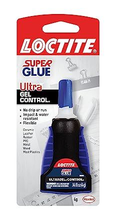 Loctite Super Glue Ultra Gel Control, Clear Superglue for Plastic, Wood, Metal, Crafts, & Repair,... | Amazon (US)