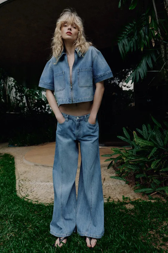 Z1975 WIDE-LEG HIGH-WAIST JEANS | Zara UK