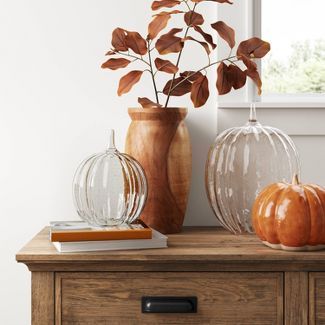 Decorative Glass Seeded Pumpkin Figurine - Threshold™ | Target
