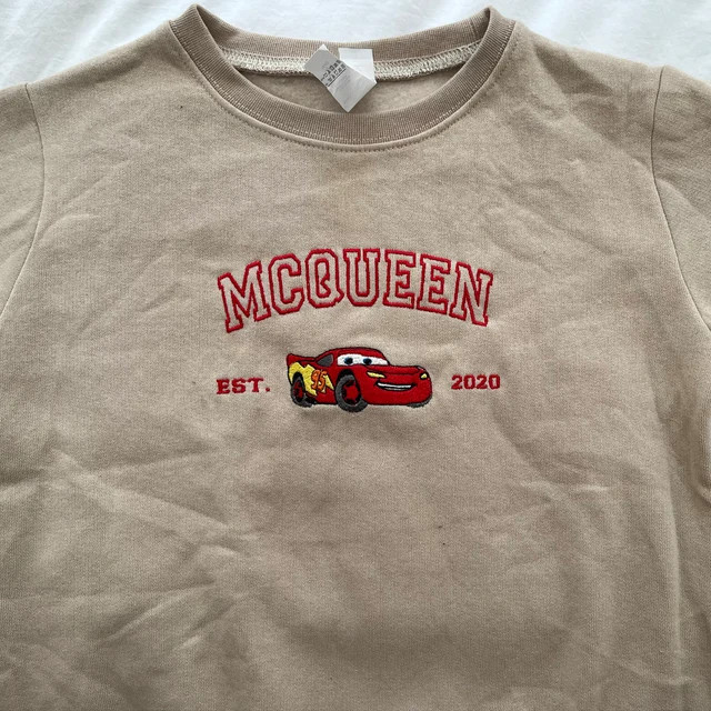 Mcqueen Sally Sweatshirt, Cars Movie Embroidered Couple Sweatshirt, Cars Characters Crewneck, Per... | Etsy (US)