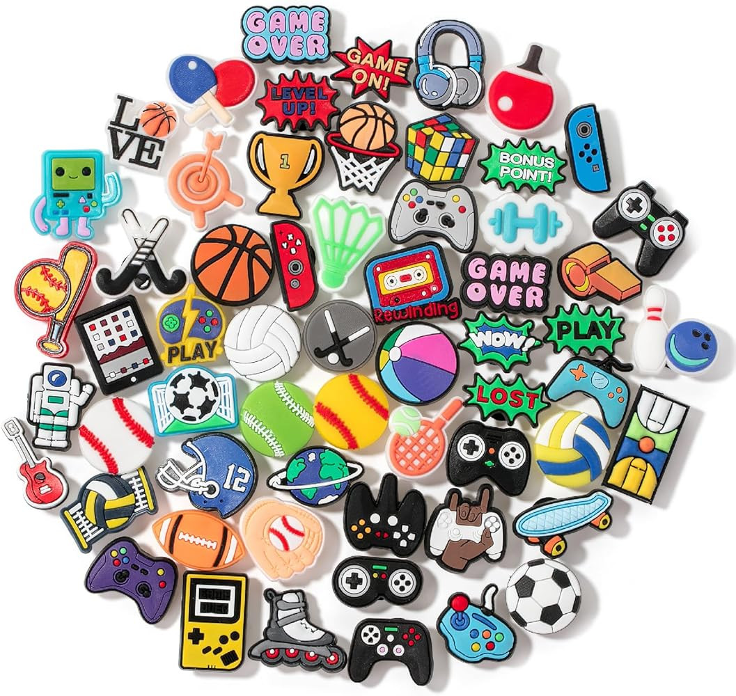 Mr. Pen- Different Charms, 30, 50, 60 Pcs, PVC Random Decoration Charms for Decoration | Amazon (US)