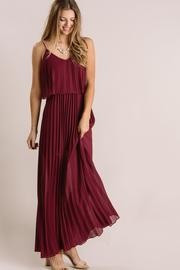 Yara Pleated Ruffle Maxi Dress | Morning Lavender