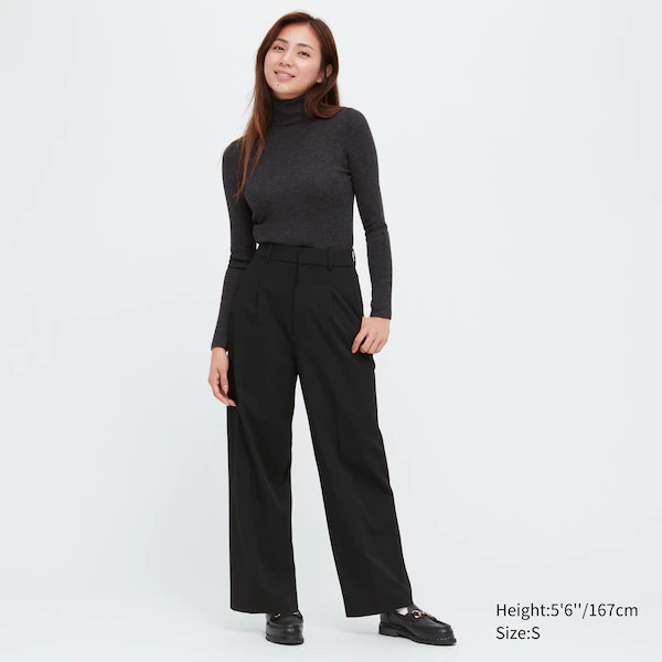 Wide-Fit Pleated Pants | UNIQLO (US)