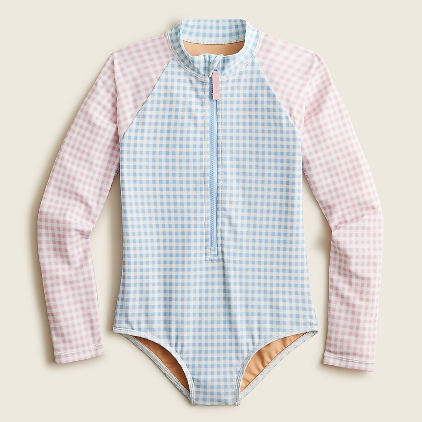 Girls' rash guard one-piece with UPF 50+ | J. Crew US