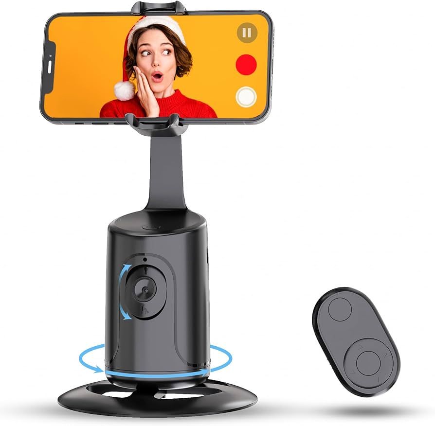 Auto Face Tracking Tripod - 360° Rotation Auto Tracking Phone Holder, No App, Phone Camera Mount... | Amazon (US)