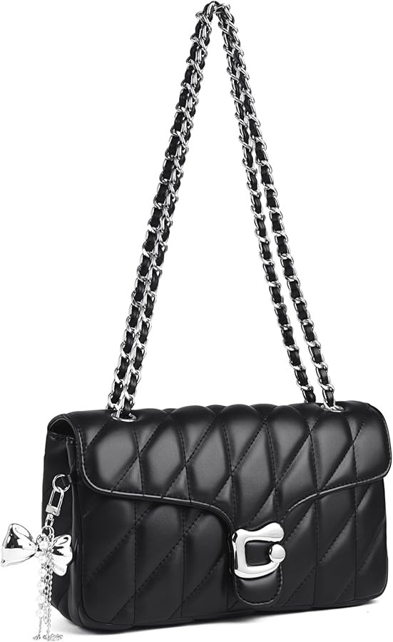 Travistar Quilted Crossbody Bags for Women - Small Leather Cross Body Shoulder Handbags Satchel D... | Amazon (US)