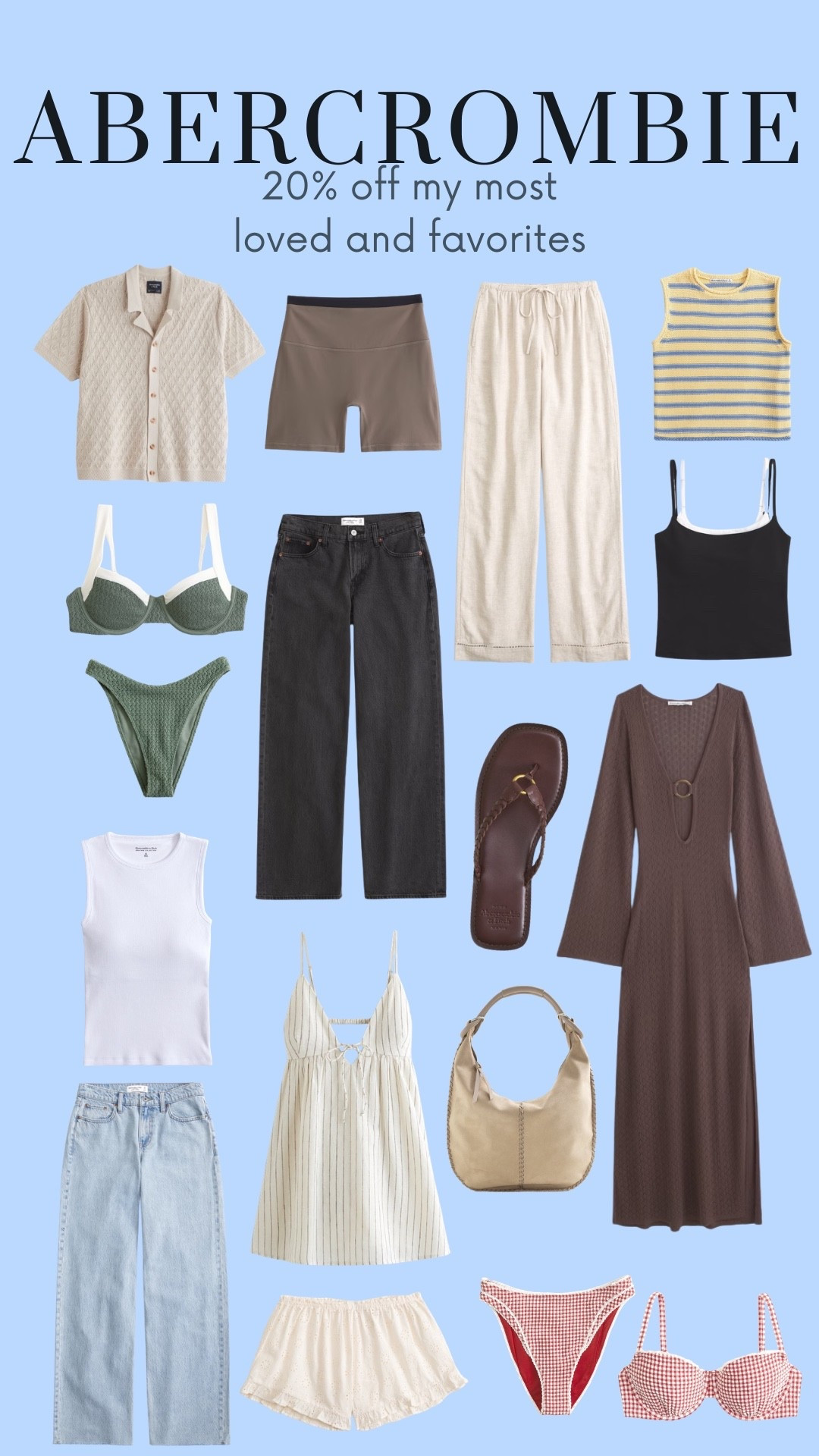 my @abercrombie most loved and favorites are all currently 25% off with my exclusive in-app code! 🫶🏻

#LTKSpringSale #LTKSeasonal #LTKootd