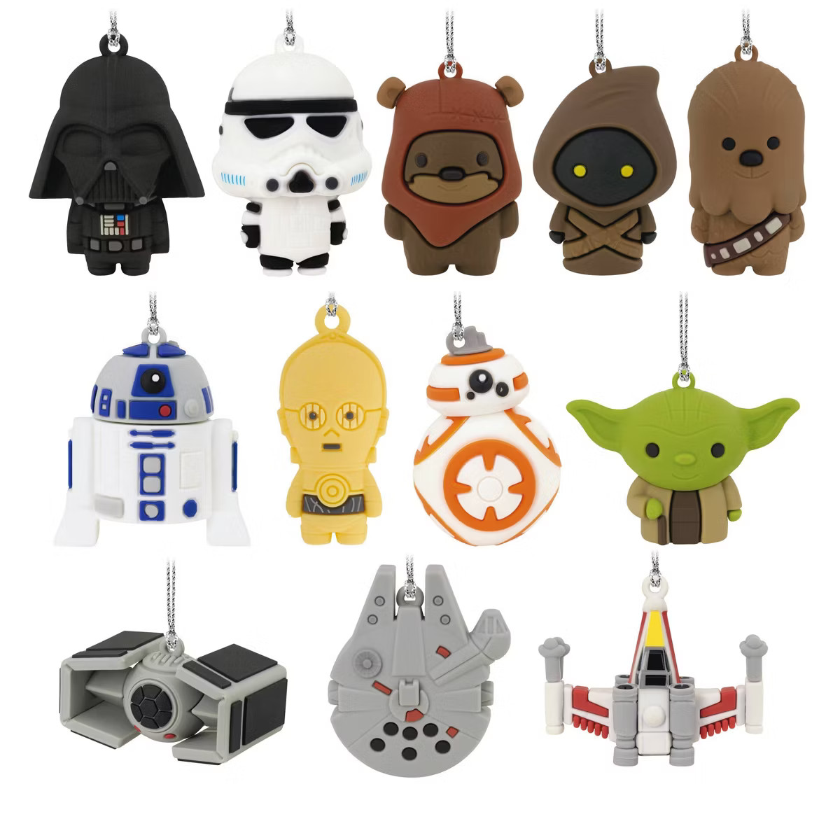 Hallmark Star Wars Countdown Calendar 12pc Christmas Tree Ornament Kit | Target