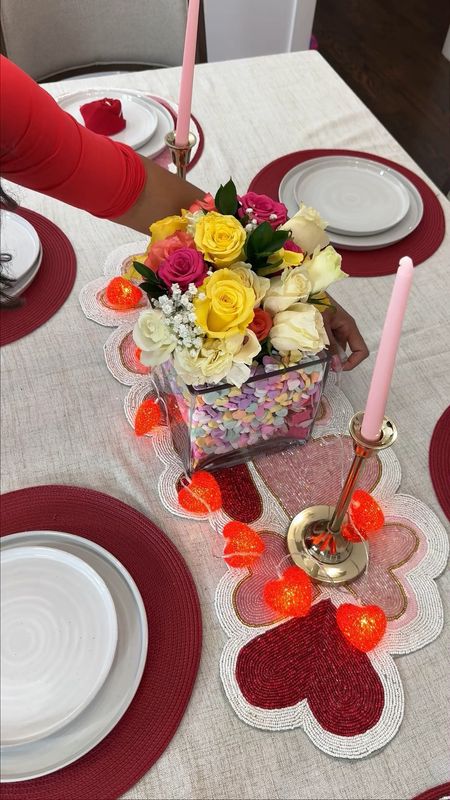 Valentine’s Day tablescape and decor 

#LTKhome #LTKfamily #LTKSeasonal
