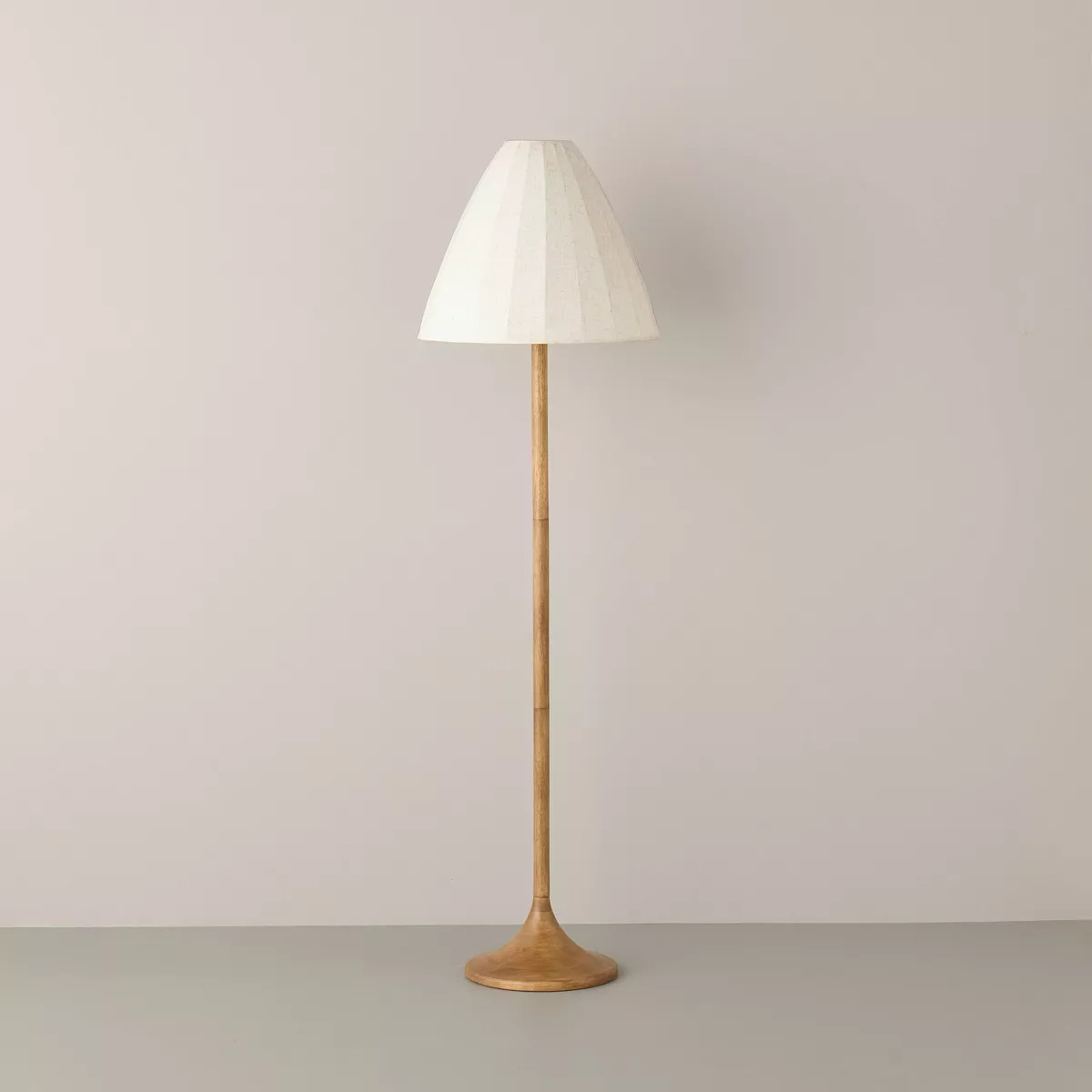 Wood Trumpeted Floor Lamp - Hearth & Hand™ with Magnolia | Target