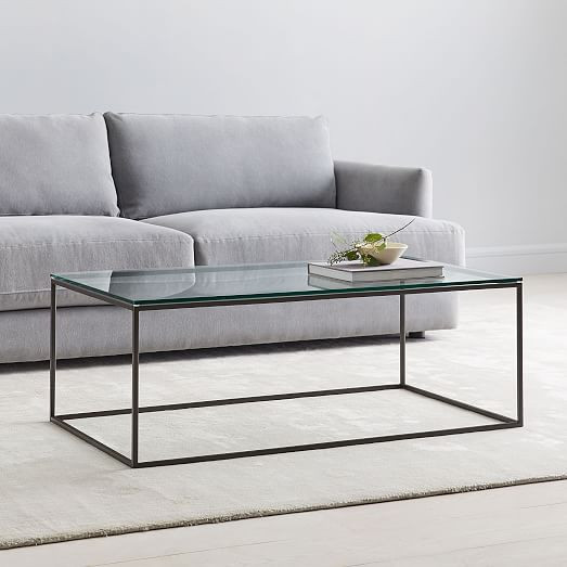 Streamline Rectangle Coffee Table (44"–52") | West Elm (US)