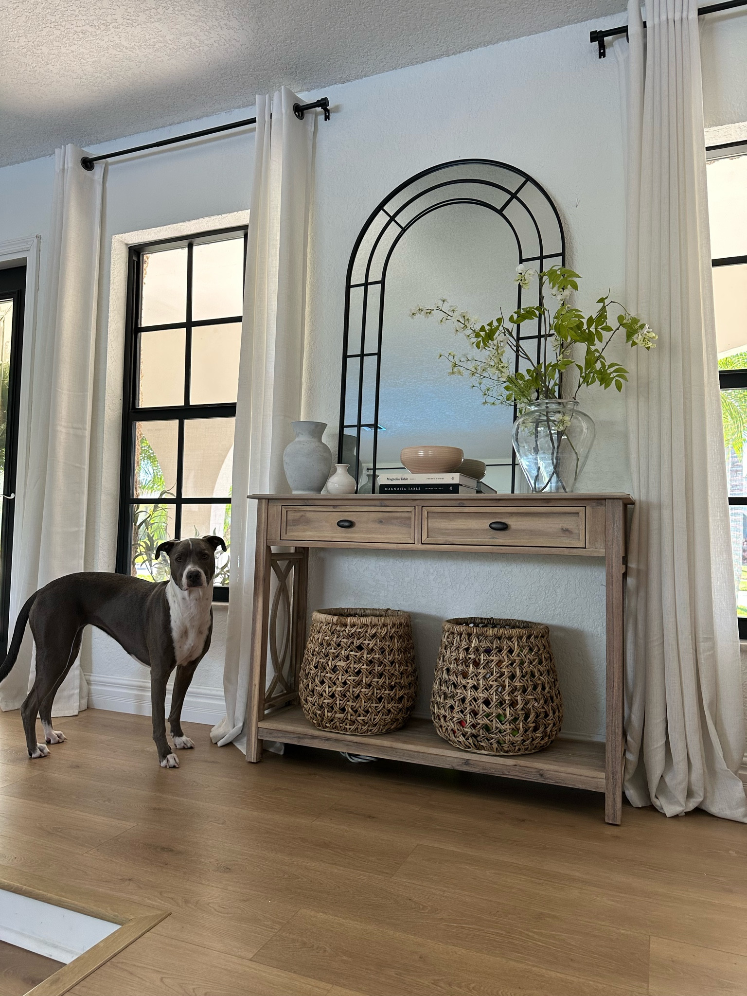 Entryway table 

Console table 
Entryway 
Mirror 
Arch 
Arch mirror 
Baskets
Organize 
Toys 
Flowers 
Side table 
Console table 
Window 
Wicker baskets 

#LTKsalealert #LTKSeasonal #LTKhome