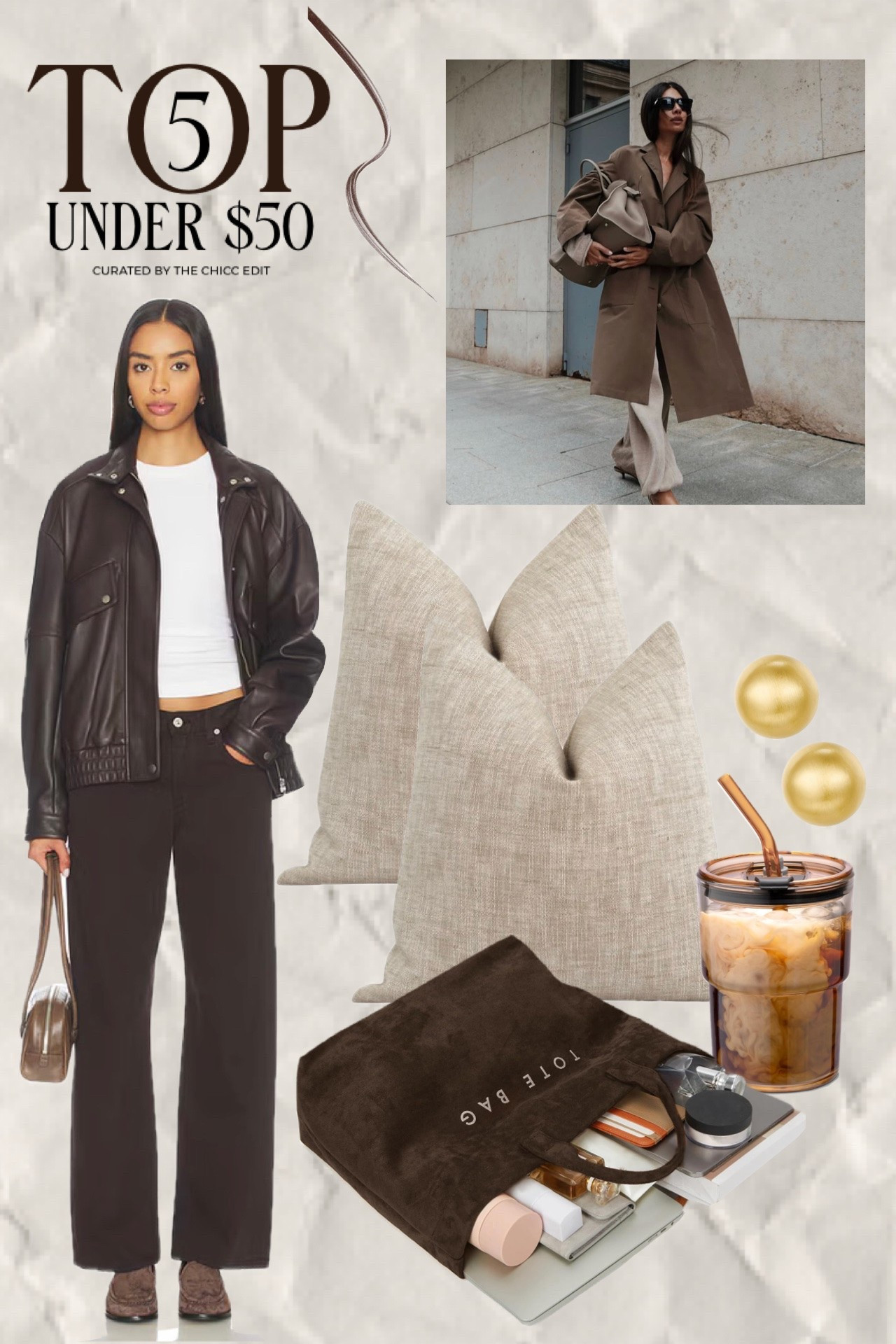 Top five under $50 🤎

#tee #pillow #earrings #tote #tumbler

#LTKHome #LTKgrwm #LTKOver40