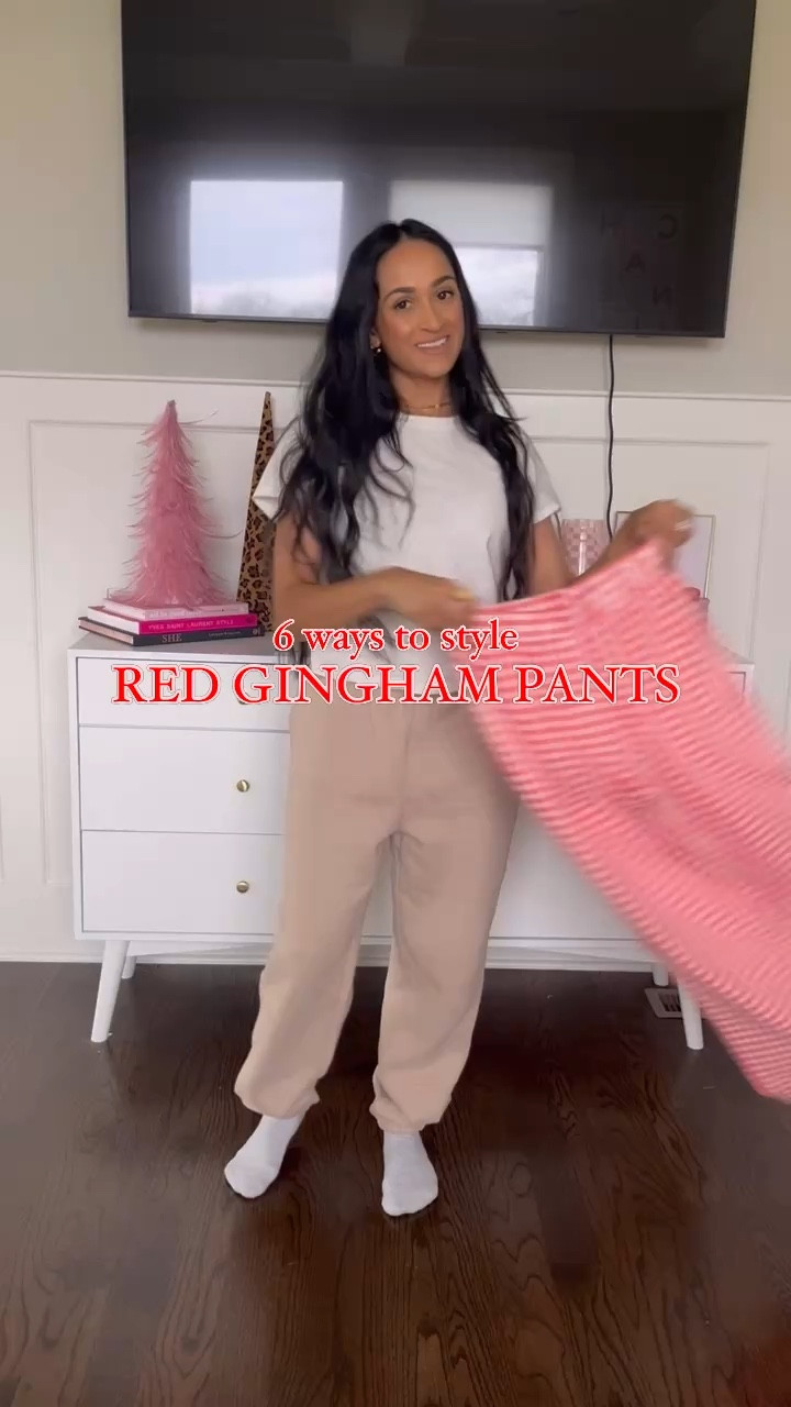 Red gingham pants
6 ways 

#LTKStyleTip #LTKSaleAlert #LTKFindsUnder50
