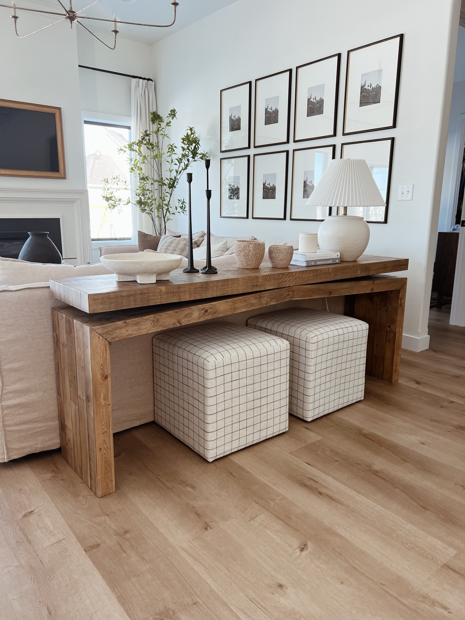 A few more @Wayfair finds! Loving my new wood console table and these candle holders are the lowest price! Linked a few of my other favorite console tables for your entryway or behind the sofa  #Wayfair

#LTKsalealert #LTKhome