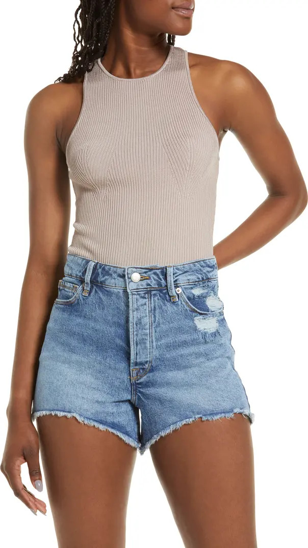 Good American Rib Sleeveless Bodysuit | Nordstrom | Nordstrom