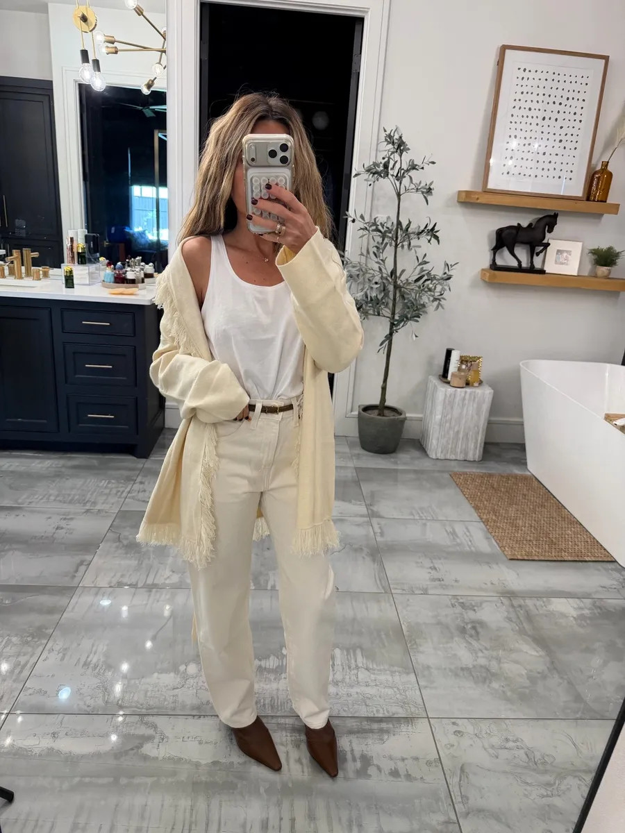  What I wore to therapy and running errands. This tank is my fave for a loose tank - size xs.

Fall fashion | petite fashion | chic outfit | comfortable fashionn

 
