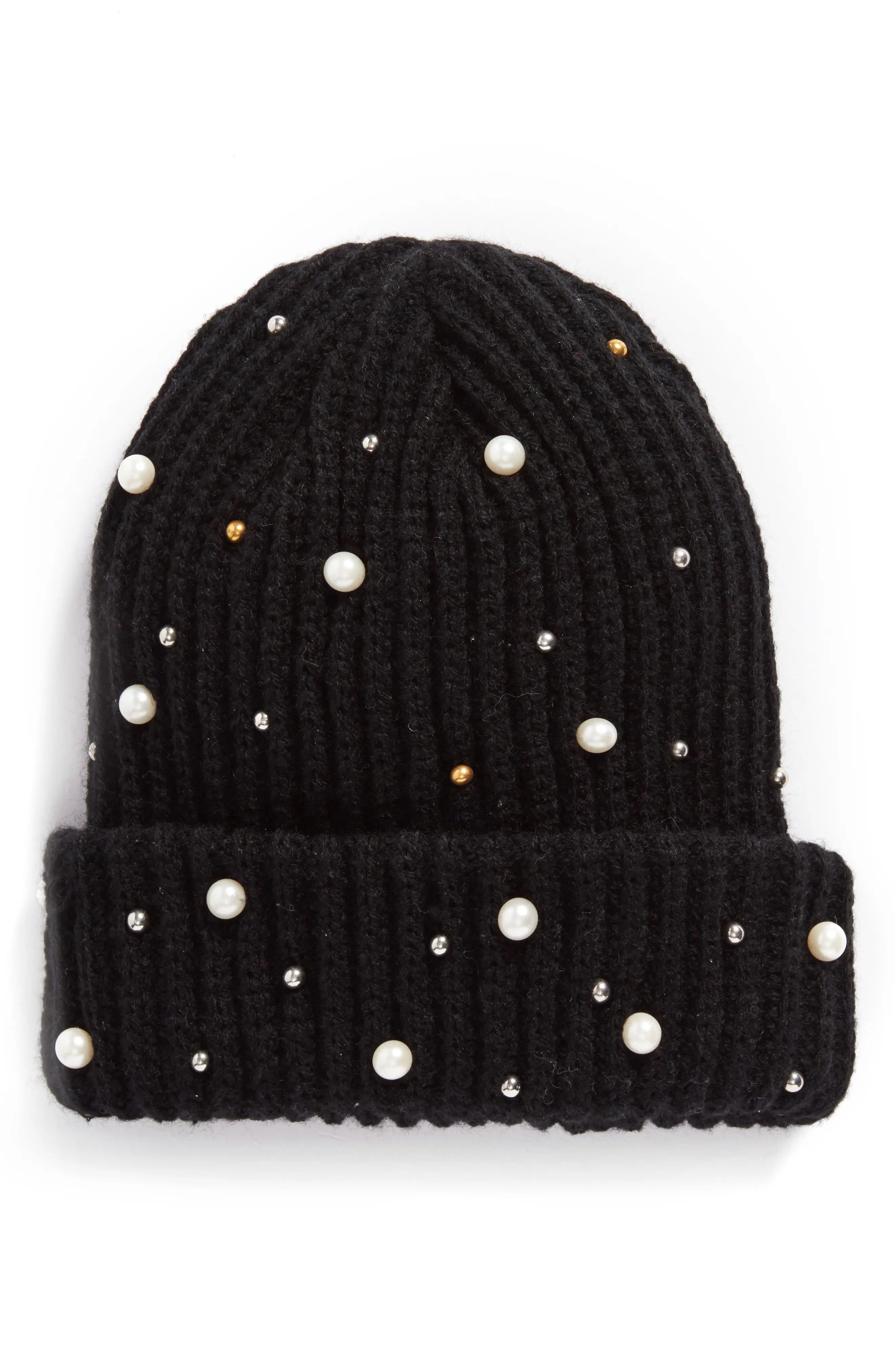 Pearly Stud Beanie | Nordstrom