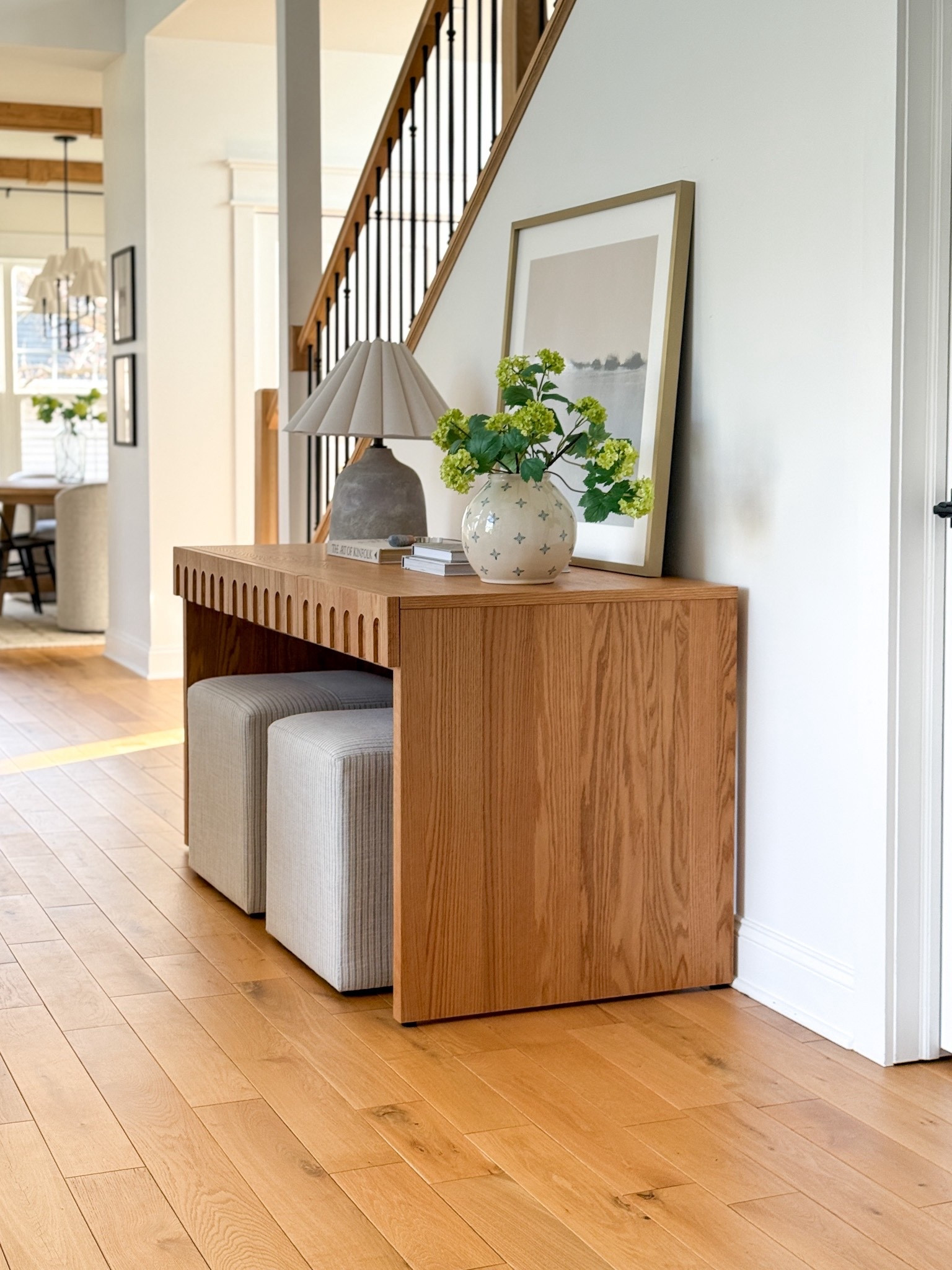 Desk, office space, work from home, neutral styling, hernest, pottery barn, McGee and co, studio McGee, home decor, home inspo, interior decor, interior design, beautiful home, house tour, home sale