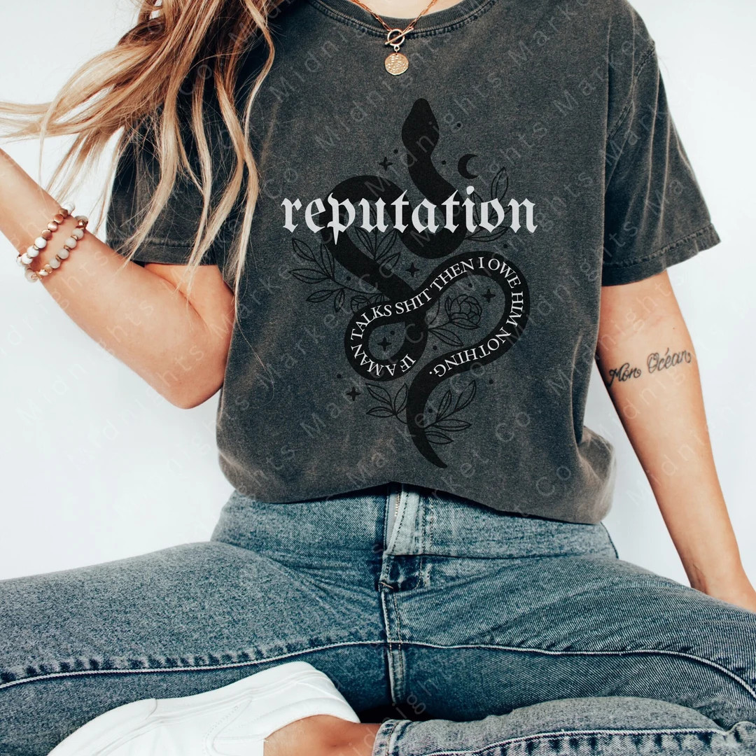 Reputation Snake Era Shirt  Comfort Colors  If a Man Talks - Etsy | Etsy (US)