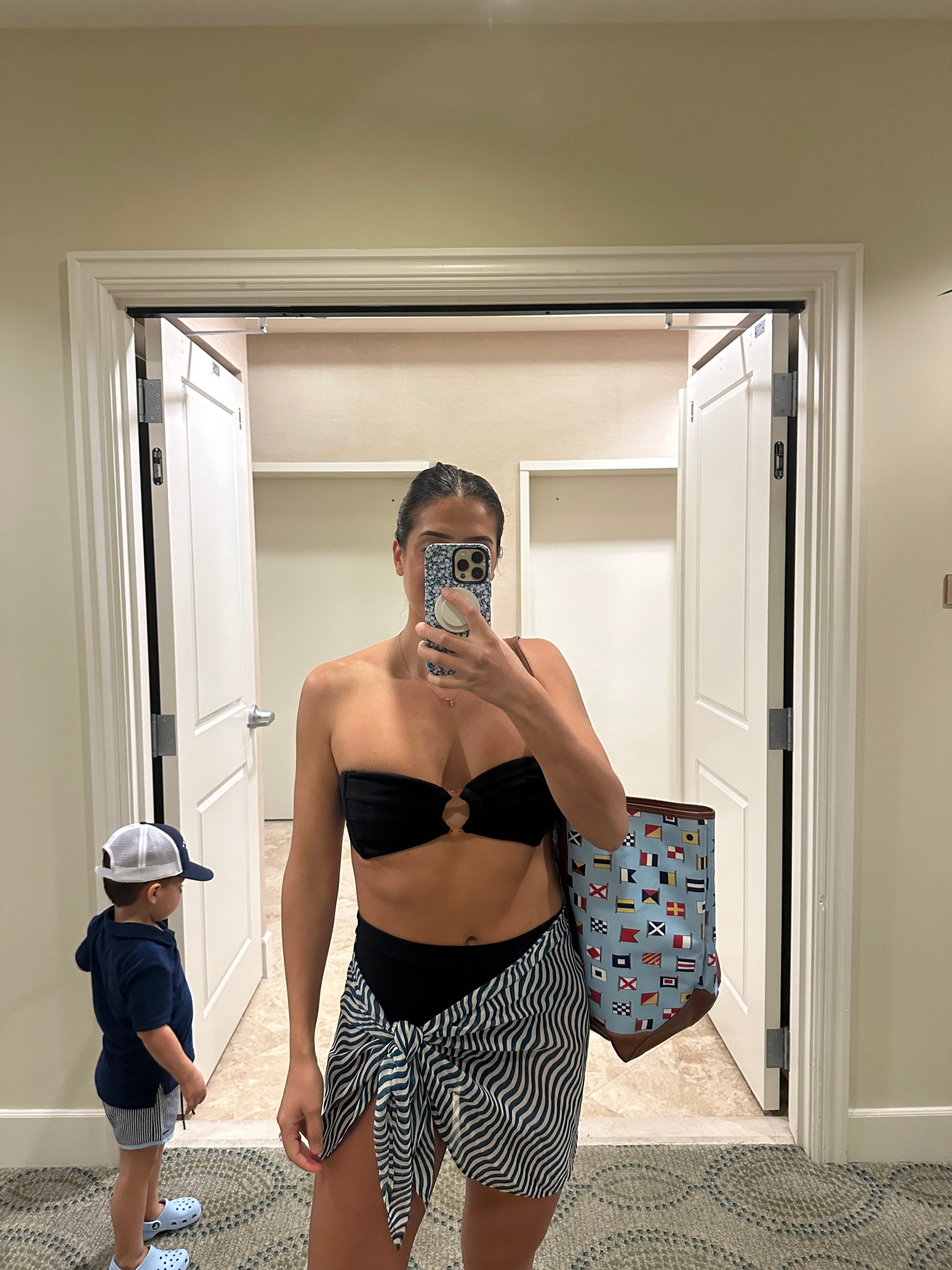 High waist bikini, high waist swimsuit, target swimwear sarong, sunglasses, beach vacation outfit 

#LTKSwim