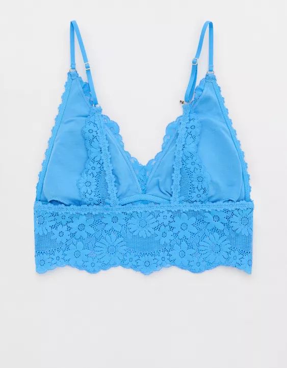 Show Off Lace Padded Longline Bralette | American Eagle Outfitters (US & CA)