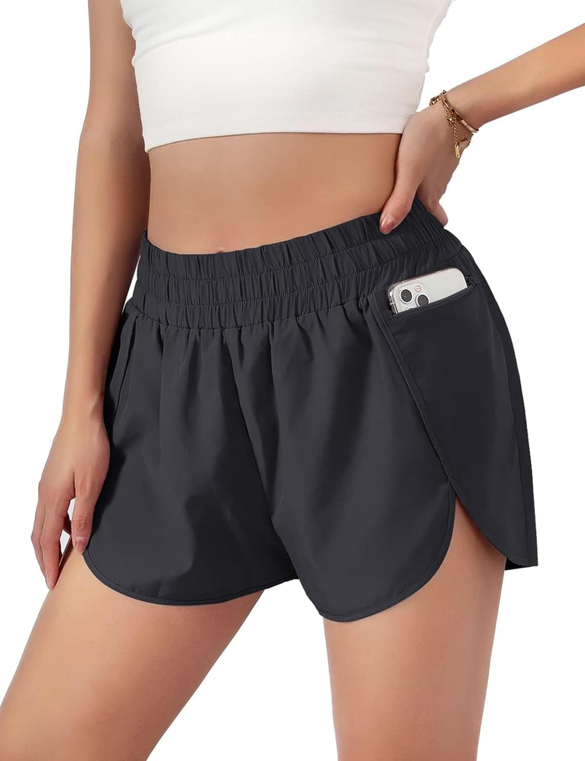 Blooming Jelly Womens Quick-Dry Running Shorts Gym Athletic Shorts 1.75" | Amazon (US)