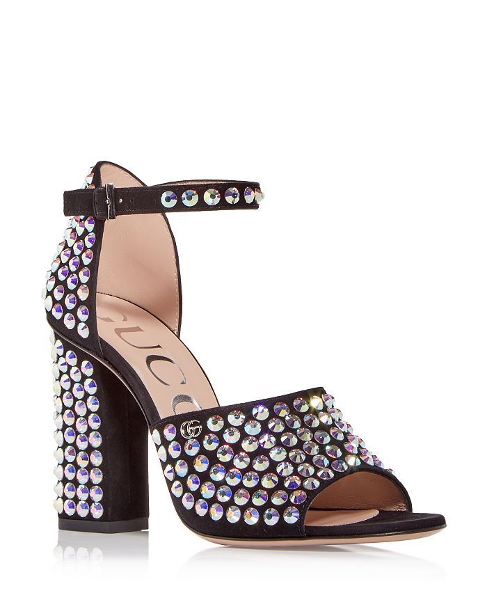 Women's Crystal Embellished High Heel Sandals | Bloomingdale's (US)