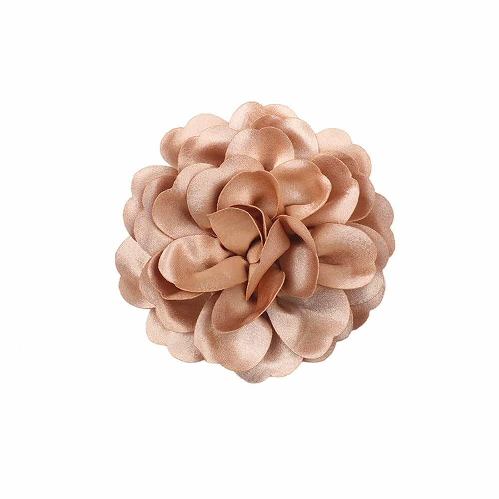Dainty Fabric Rose & Camellia Flower Oversized Brooch Pins & Hair Clip - Large Lapel Pin, 4.3in/7... | Amazon (US)