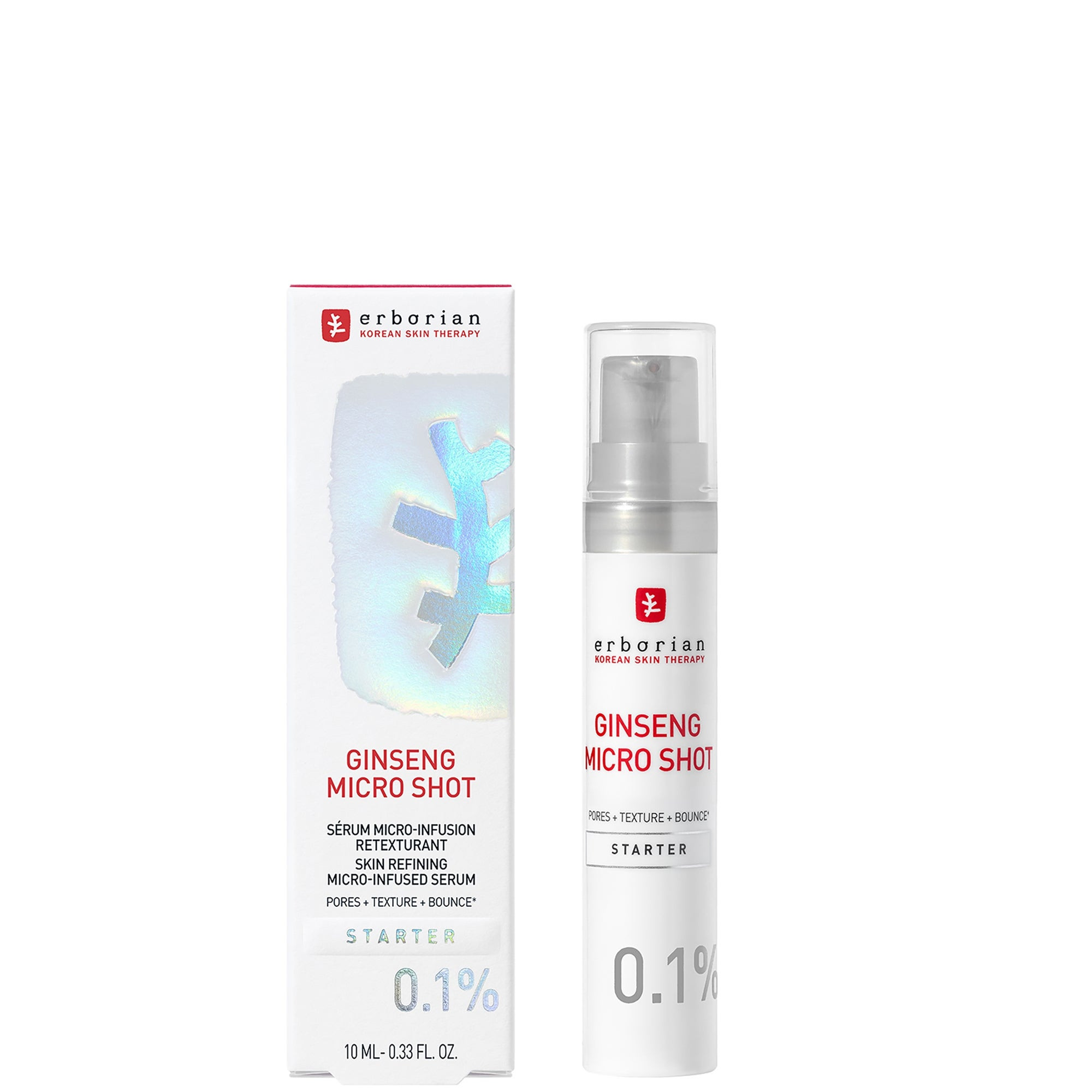 Erborian Ginseng Micro Shot Starter 0.1% Serum 10ml | LOOKFANTASTIc | Look Fantastic (UK)
