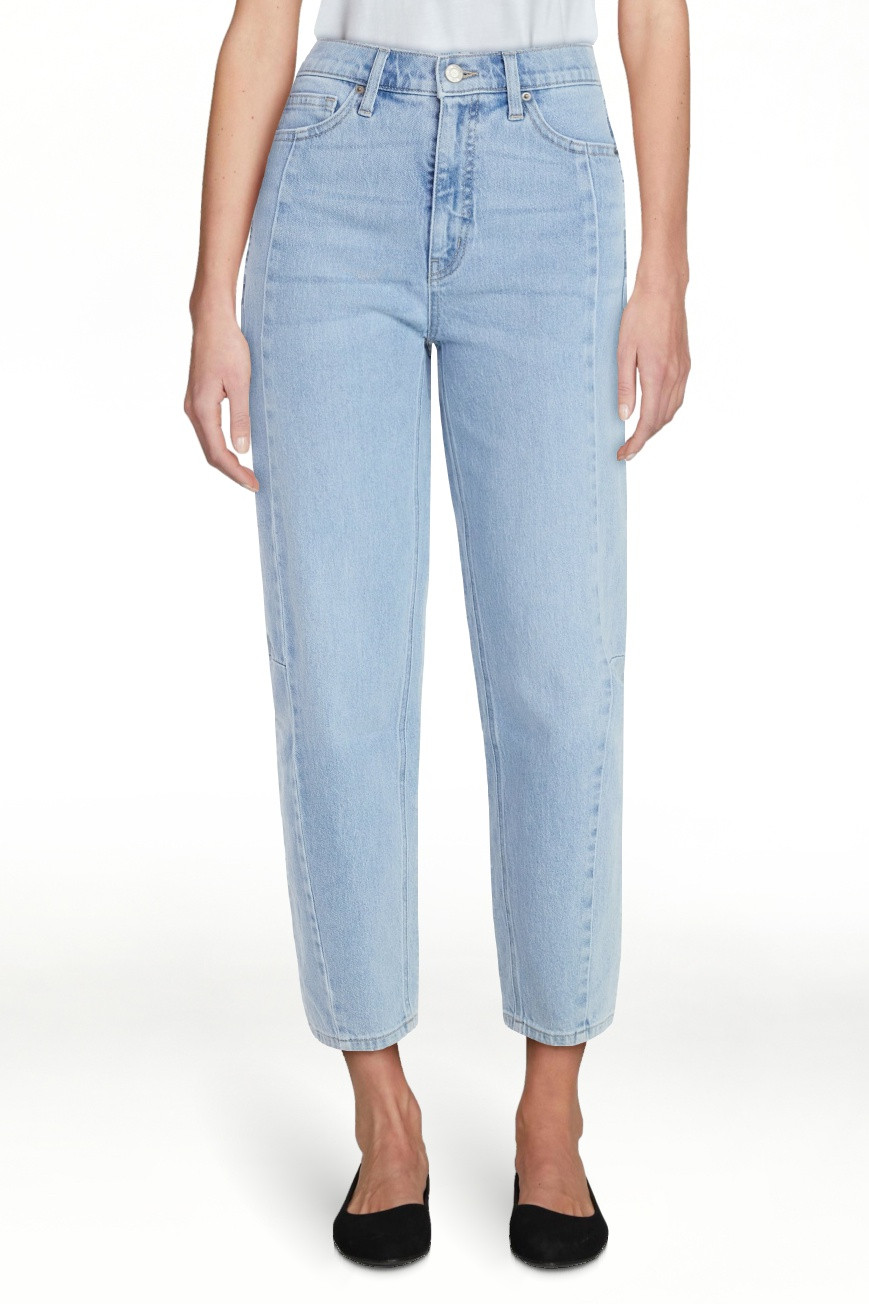 Time and Tru Women's High Rise Barrel Jeans, 28" Inseam, Sizes 0-20 | Walmart (US)