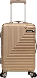 Rockland Star Trail Hardside Spinner Wheel Luggage, Champagne, Carry-On 20-Inch | Amazon (US)
