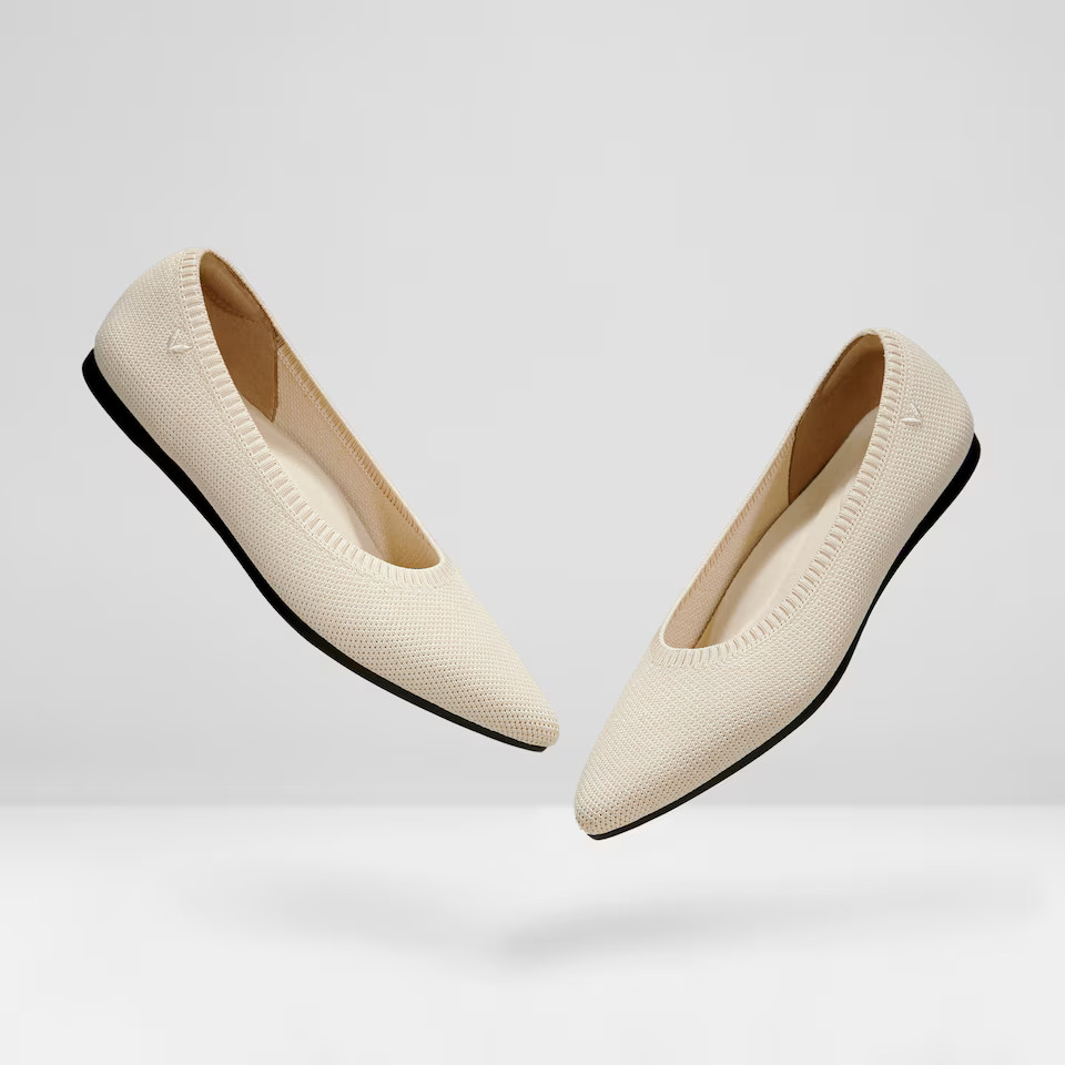 Pointed-Toe Ballet Flats (Aria 5°) | VIVAIA