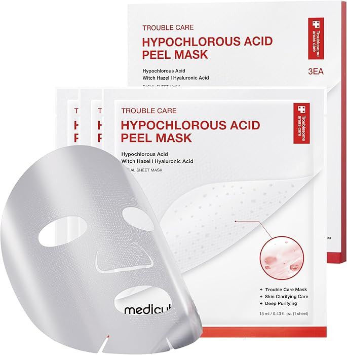 medicube Hypochlorous Acid Peel Mask 3EA | Peel-Off Sheet Mask for Excess Sebum, Pores & Blackhea... | Amazon (US)
