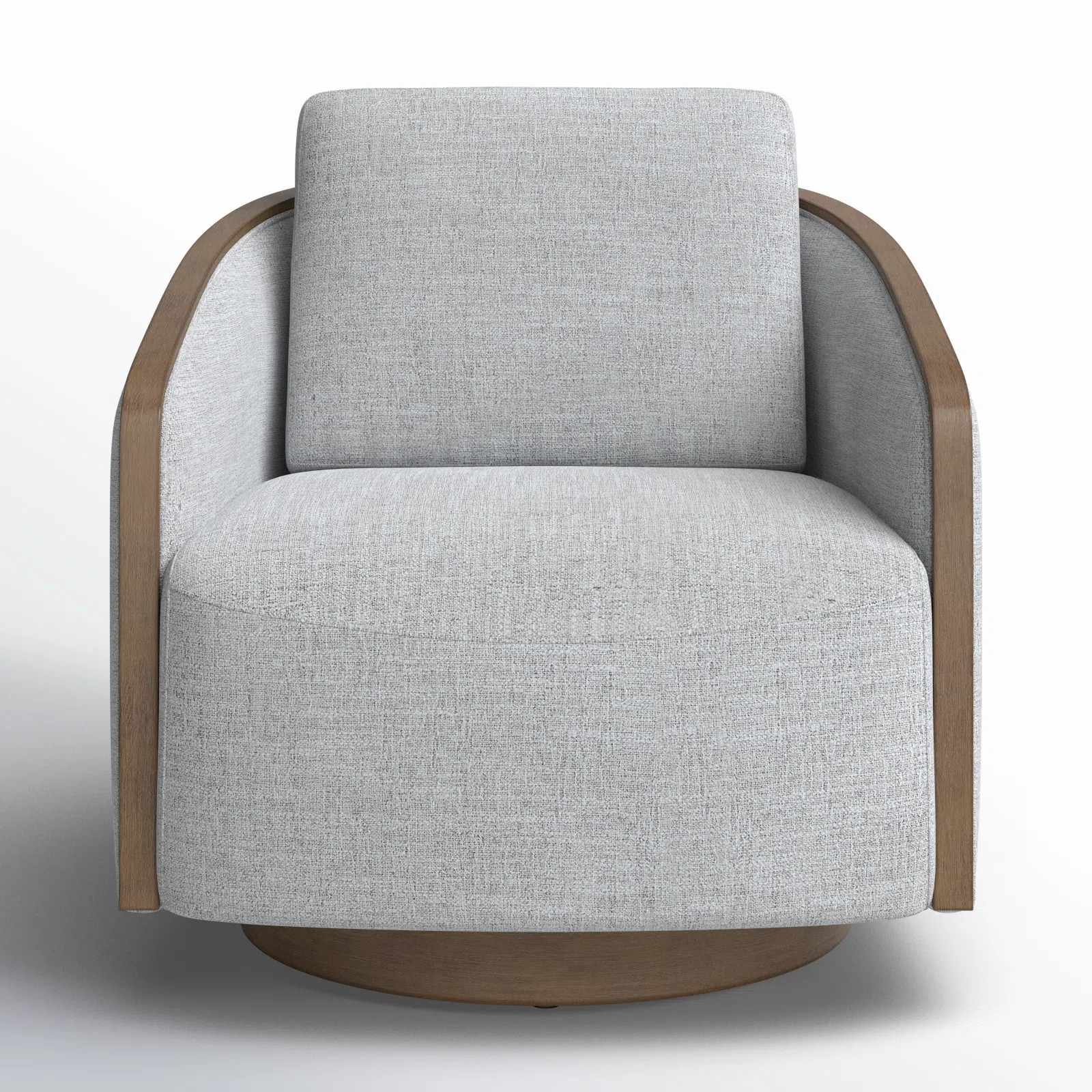 Nieve Upholstered Swivel Barrel Chair | Wayfair North America