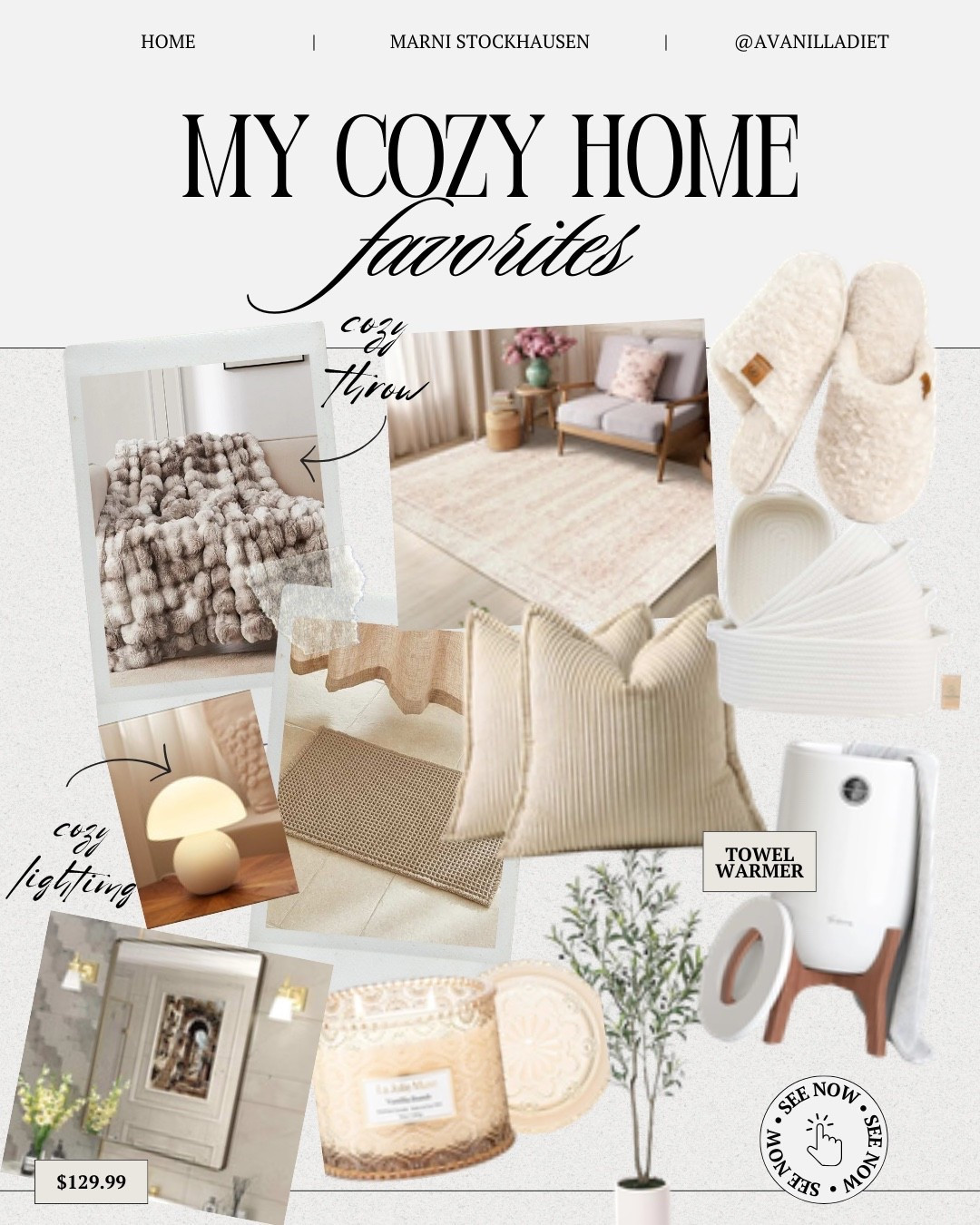 🤍 My cozy home favorites 🤍
Soft textures, warm lighting, and the little touches that make home feel peaceful, lived-in, and intentionally styled ✨ creating comfort in the everyday.

#cozyhome #homefavorites #warmandcozy #neutralhome #homesweethome #ltkhome

#LTKHome