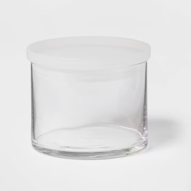 15oz Glass Small Stackable Jar with Plastic Lid - Made By Design™ | Target