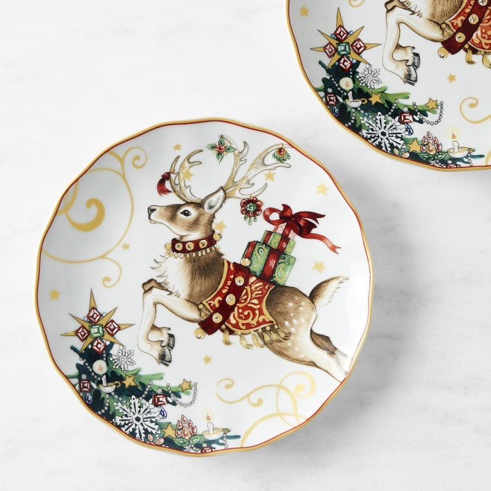 'Twas the Night Before Christmas Salad Plates | Williams-Sonoma