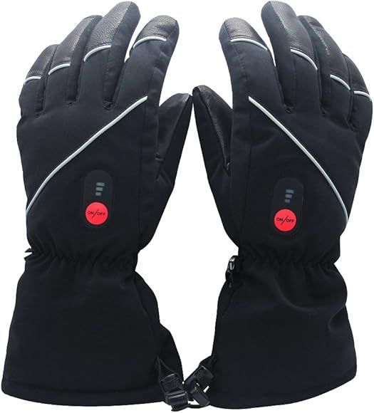 SAVIOR HEAT Heated Gloves for Men Women, Rechargeable Electric Heated Gloves, Heated Skiing Gloves a | Amazon (US)