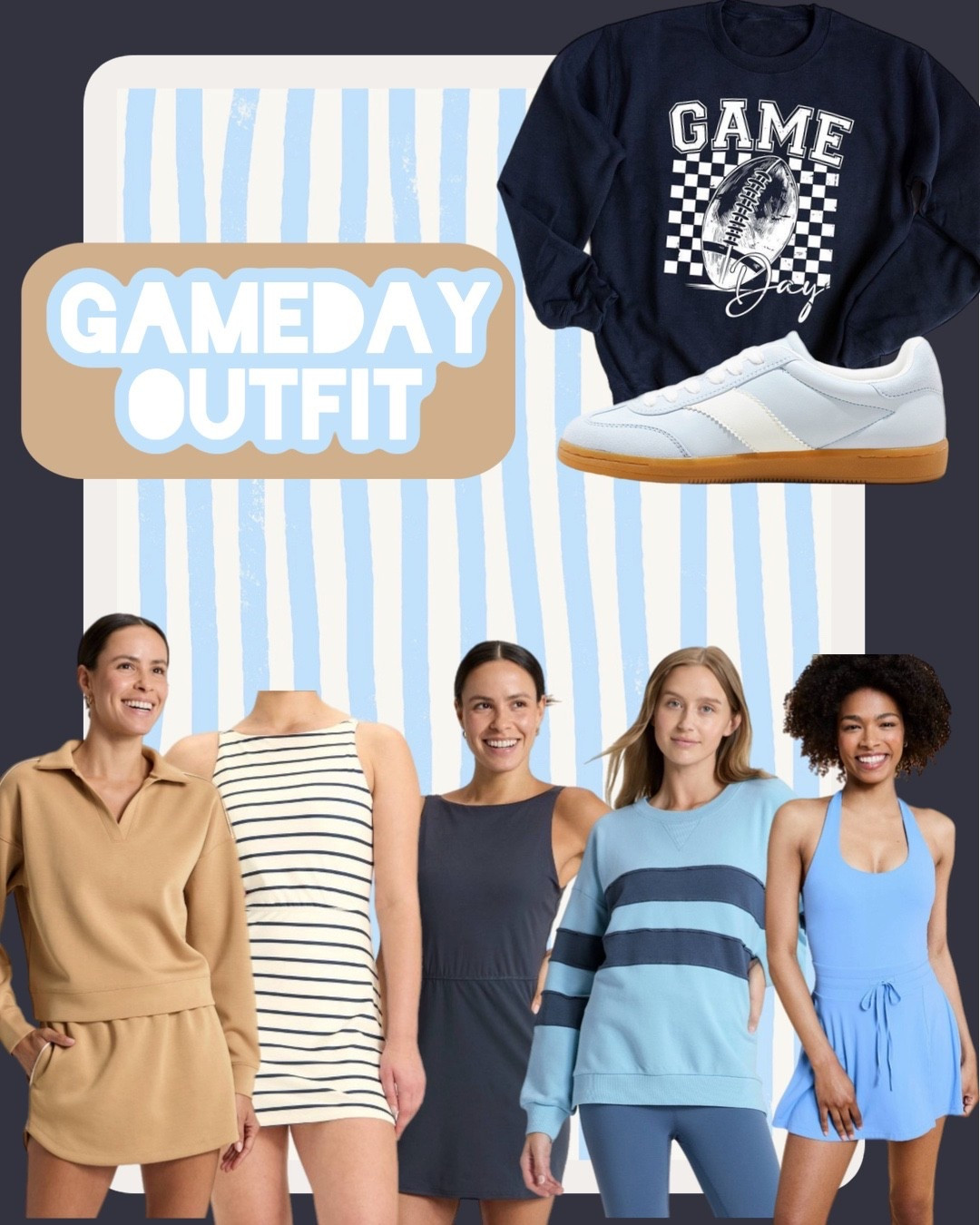 Target has some great Navy blue, gold, and blue options for gameday!! The athletic dresses and wear is perfect for the hot days in South Georgia! 

Gameday outfit, athletic dress, tennis dress, athleisure, Friday night lights, navy dress, 

#LTKSeasonal #LTKActive #LTKTravel