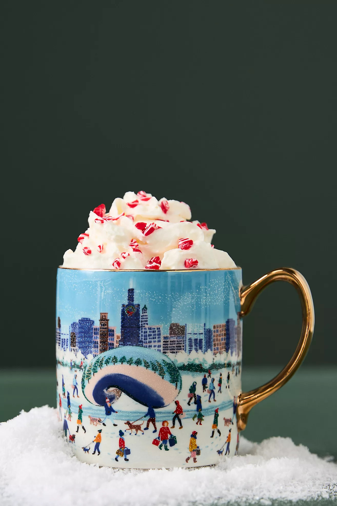 Holiday in the City Stoneware Mug | Anthropologie (US)