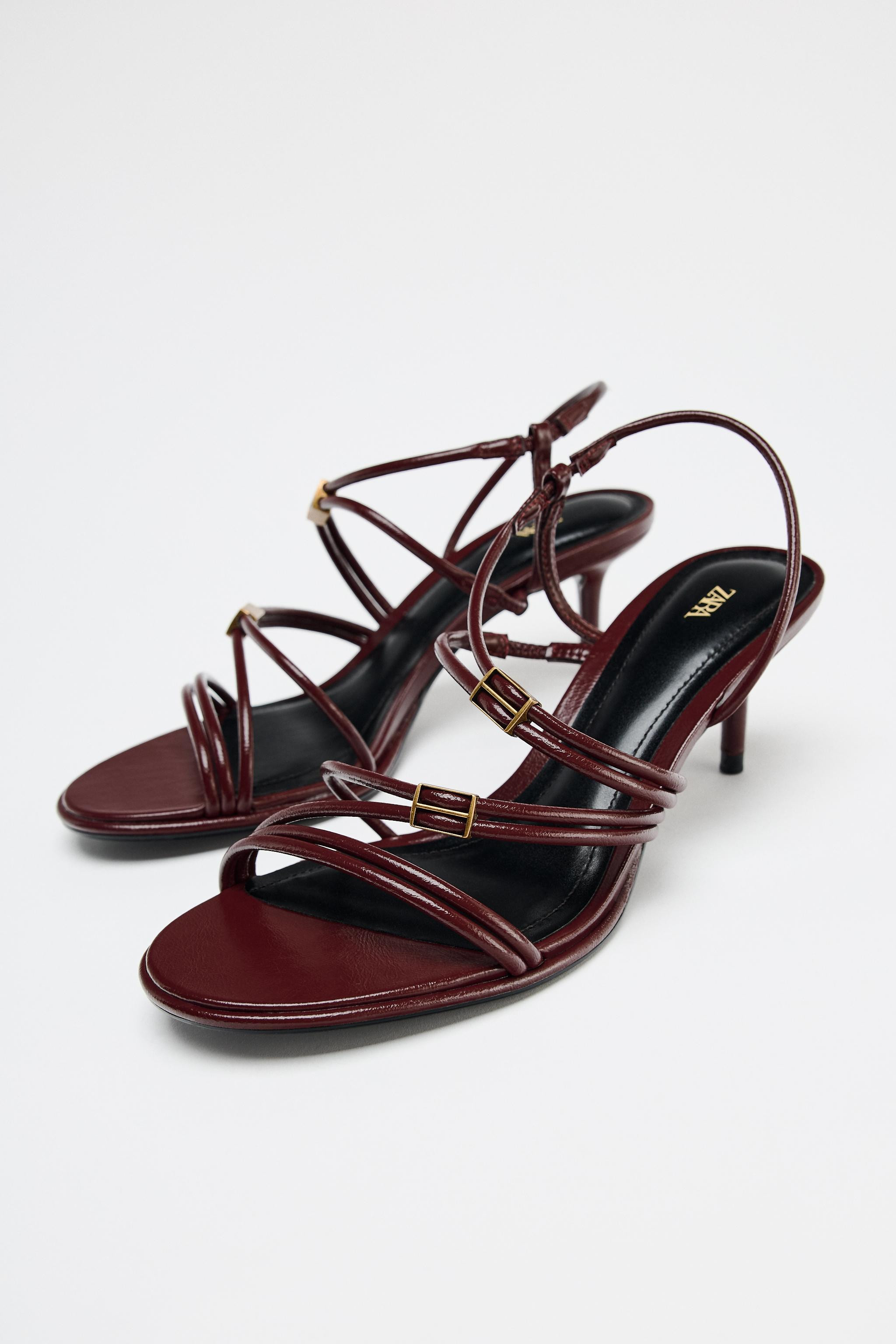 HIGH HEELED STRAP SANDALS | Zara Canada