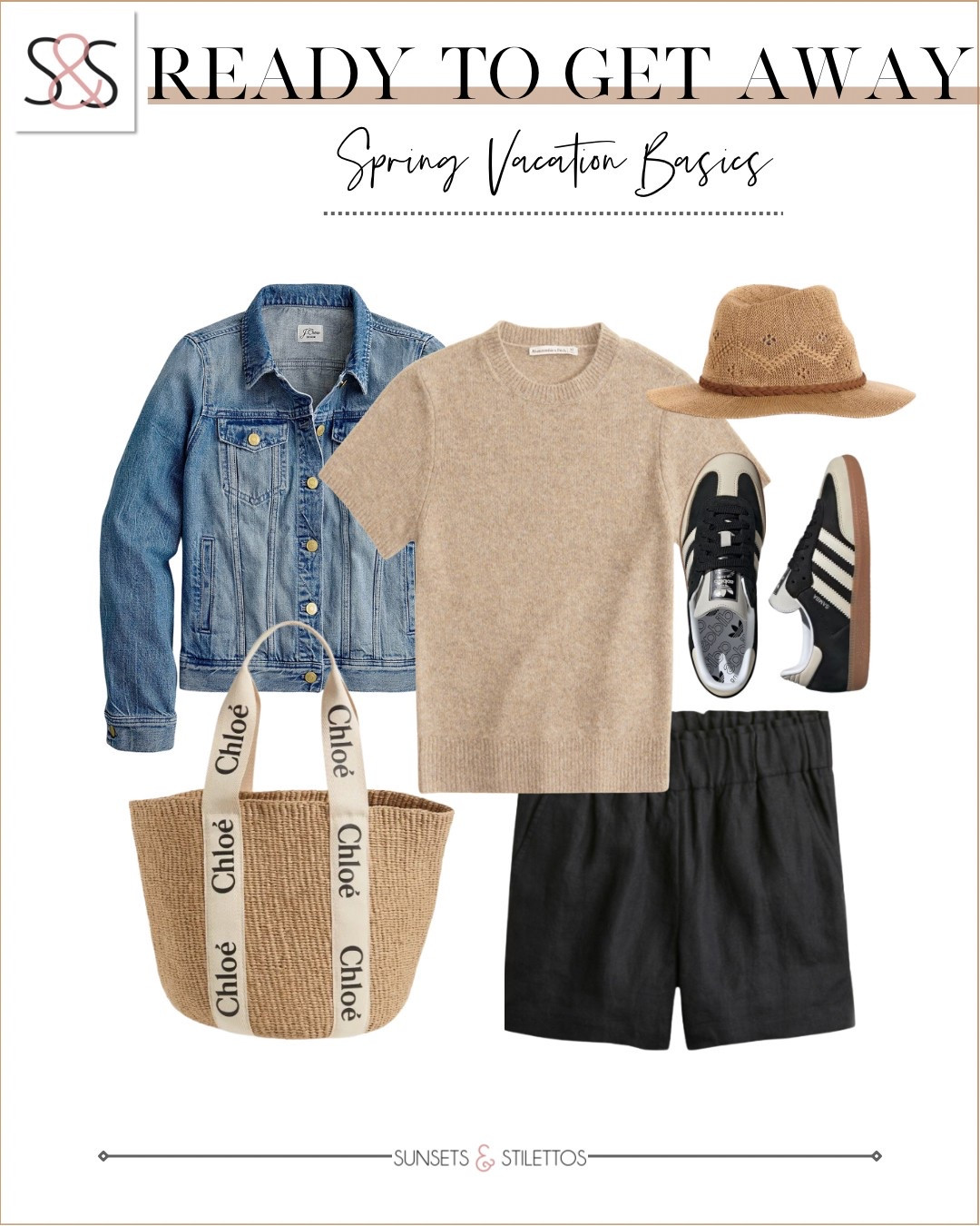 A cashmere tee with linen shorts is a great travel or spring break outfit! Perfect for your weekend travel plans!

Sunsets and Stilettos, resort, adidas sneakers 

#LTKTravel #LTKOver40 #LTKU